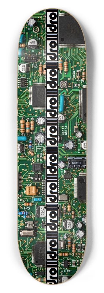 circuit board droll strip 8-1/2 Skateboard Deck