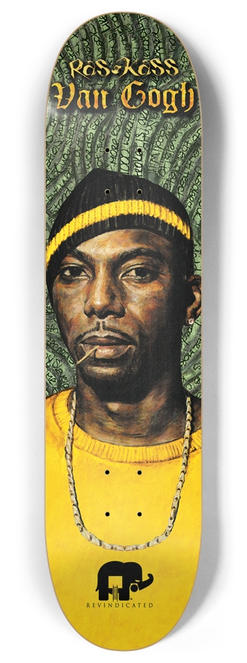 Ras Kass “Van Gogh” – Revindicated Yellow Deck 8 Inch Skateboard Deck