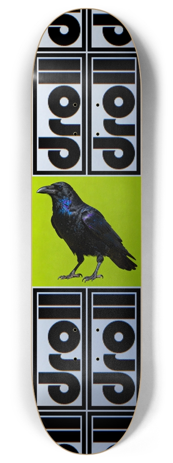 raven droll logo 8 Inch Skateboard Deck