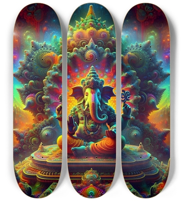 Psychedelic Fractal Ganesha 0001 8K