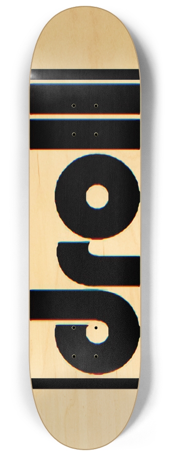 droll logo full board natural 8-1/4 Skateboard Deck