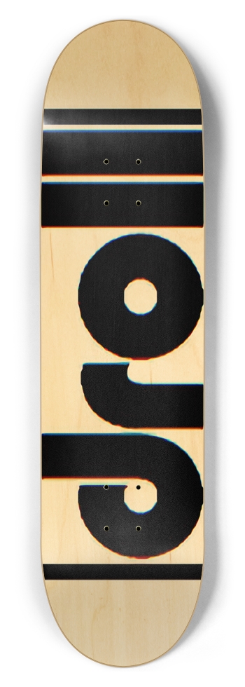 droll logo full board natural 8-1/2 Skateboard Deck