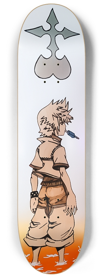 Roxas Kingdom Hearts 8-1/4 Skateboard Deck