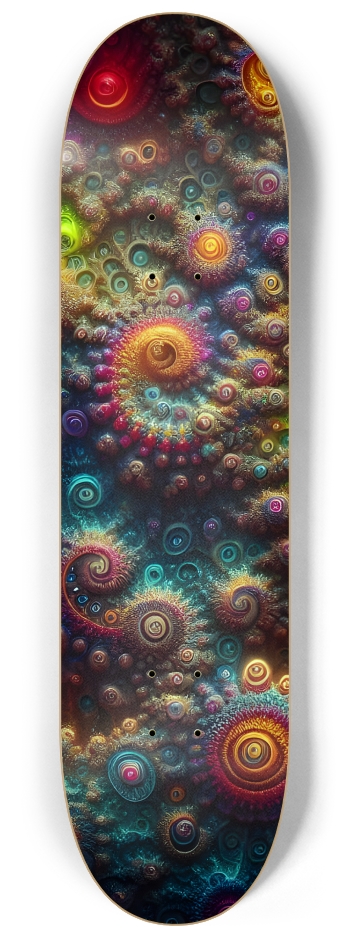 Psychedelic Fractal Ganesha 0006 8K #1 8-1/4 Skateboard Deck