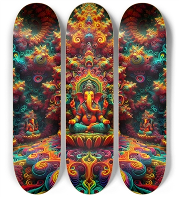 Psychedelic Fractal Ganesha 0002 8K