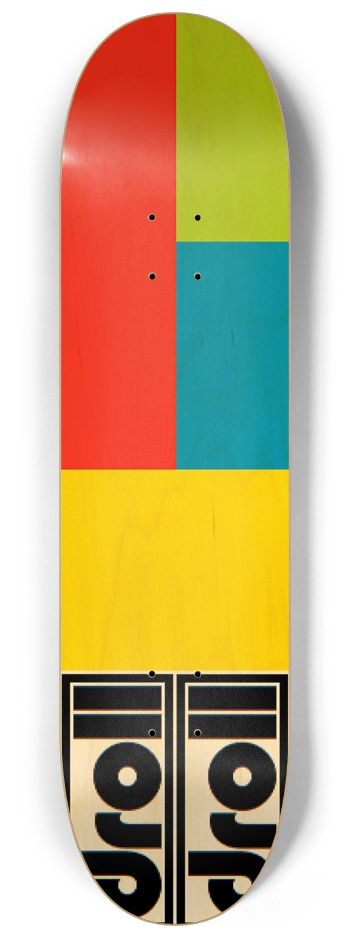 four colors droll logo 8-1/4 Skateboard Deck