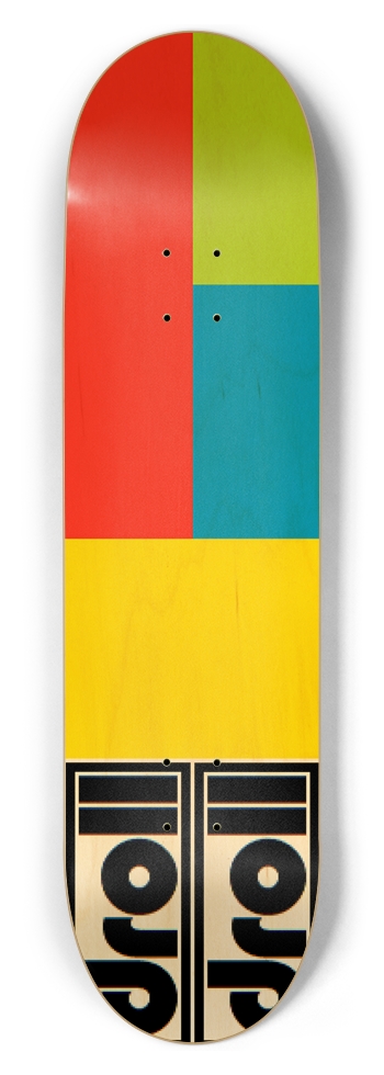 four colors droll logo 8-1/2 Skateboard Deck