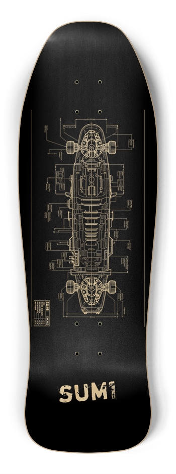 sum1sk8boards sk8ship old school shredder shape 