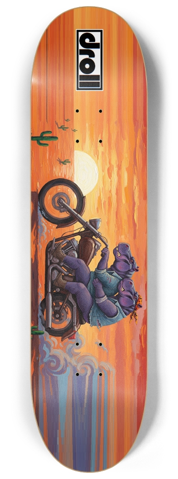 hippos on a motorcycle