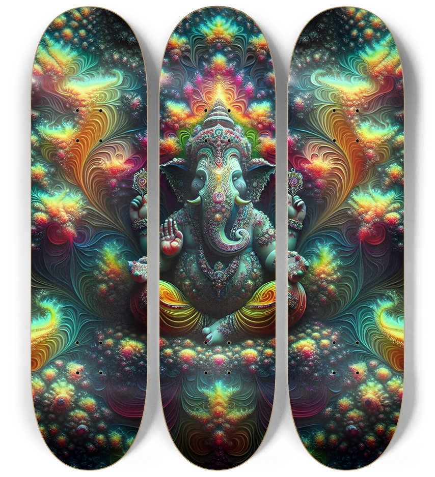 Psychedelic Fractal Ganesha 0011 8K