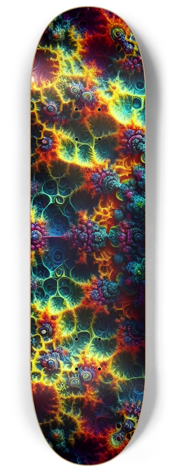 Psychedelic Fractal Ganesha 0010 8K #1 8-1/4 Skateboard Deck