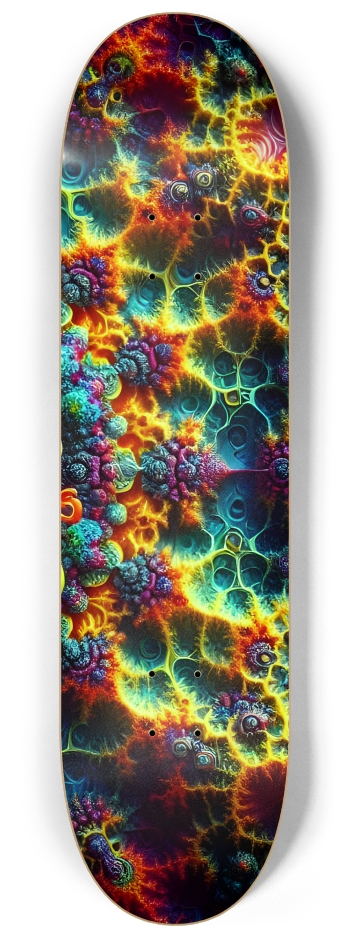 Psychedelic Fractal Ganesha 0010 8K #3 8-1/4 Skateboard Deck