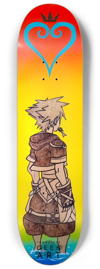Sora Kingdom Hearts 8-1/4 Skateboard Deck