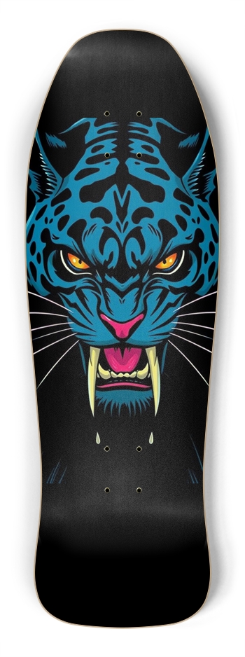 sum1sk8boards glow in the dark panther old school shredder shape skateboard Shredder Shape