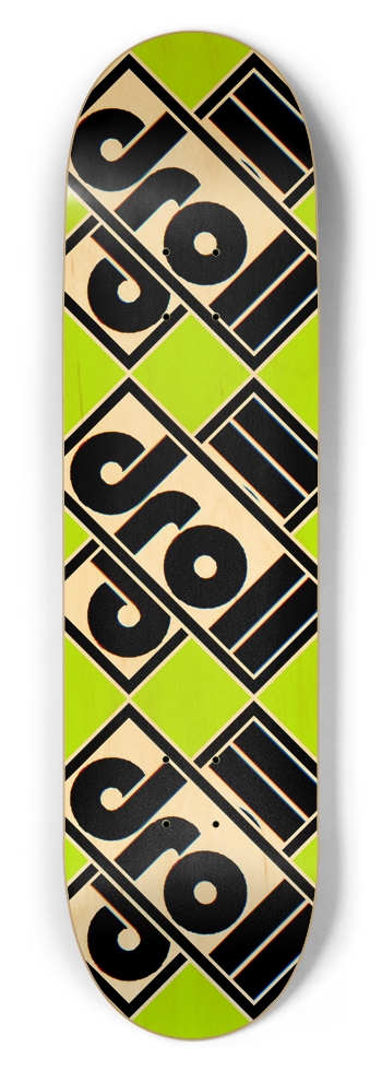 droll Xs 8-1/2 Skateboard Deck