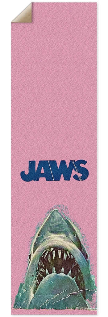 THAT GREAT WHITE SHARK MOVIE pink 10” grip tape 10 x 36 Inch Griptape