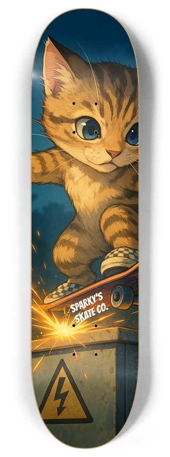 Kitten 8 Inch Skateboard Deck