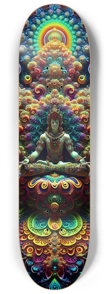 Psychedelic Fractal Vishnu 0009 8K 8-1/4 Skateboard Deck