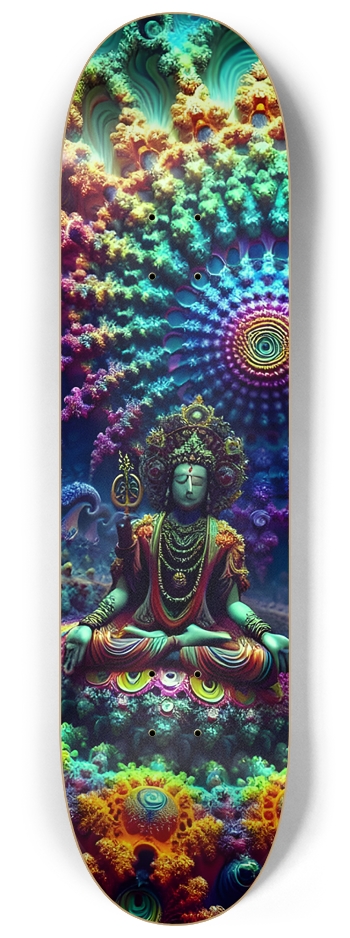 Psychedelic Fractal Vishnu 0012 8K 8-1/4 Skateboard Deck