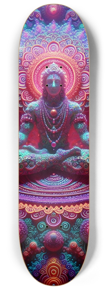 Psychedelic Fractal Vishnu 0003 8K 8-1/4 Skateboard Deck
