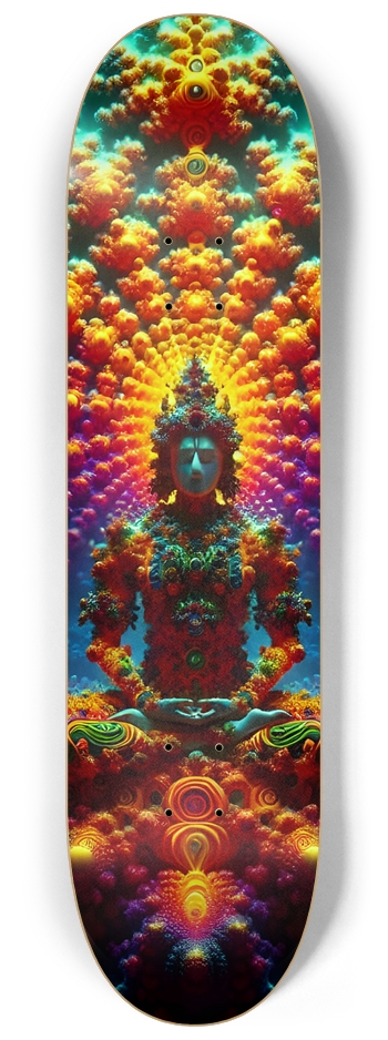 Psychedelic Fractal Vishnu 0006 8K 8-1/4 Skateboard Deck