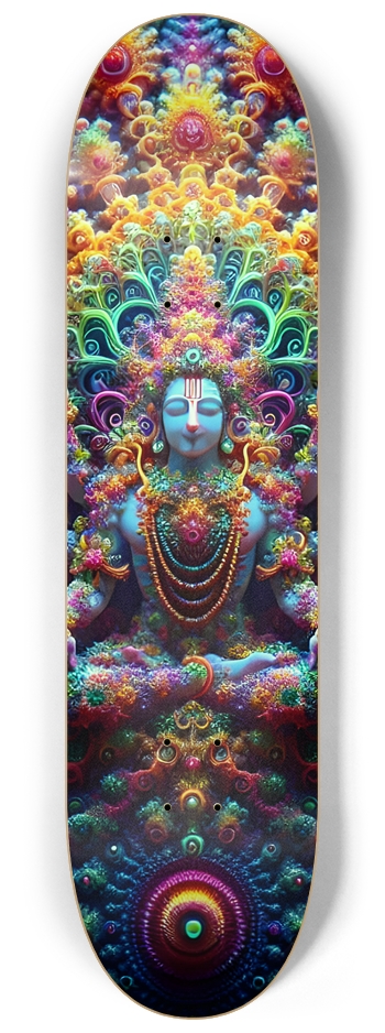 Psychedelic Fractal Vishnu 0005 8K 8-1/4 Skateboard Deck