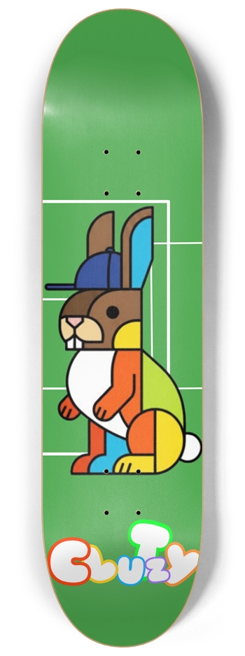 Sacred geometry rabbits foot 8-1/4 Skateboard Deck