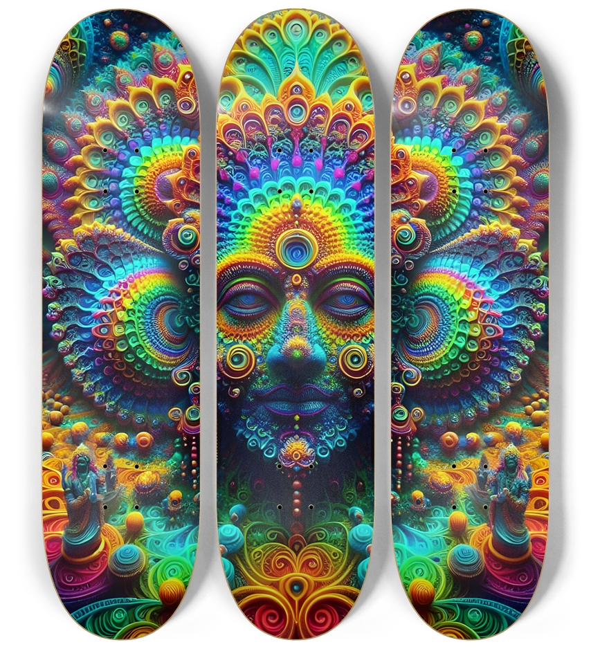 Psychedelic Fractal Vishnu 0011 8K