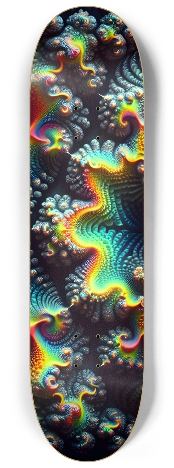 Psychedelic Fractal Ganesha 0013 8K #1 8-1/4 Skateboard Deck