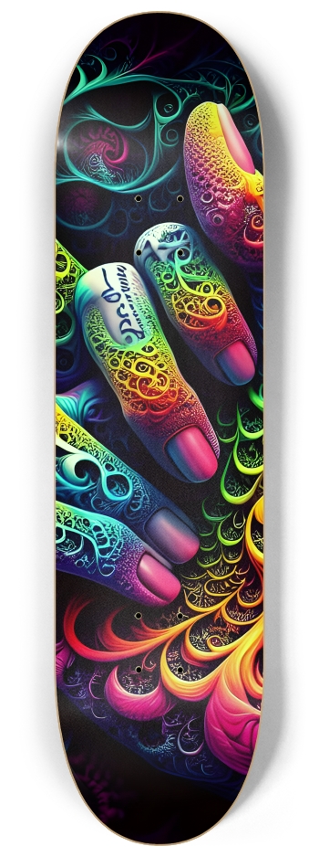 Psychedelic Fractal Flip The Bird 0002 8K #3