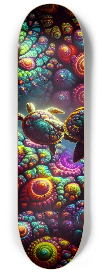 Fractal Sea Turtle Tile 0010 8K #1