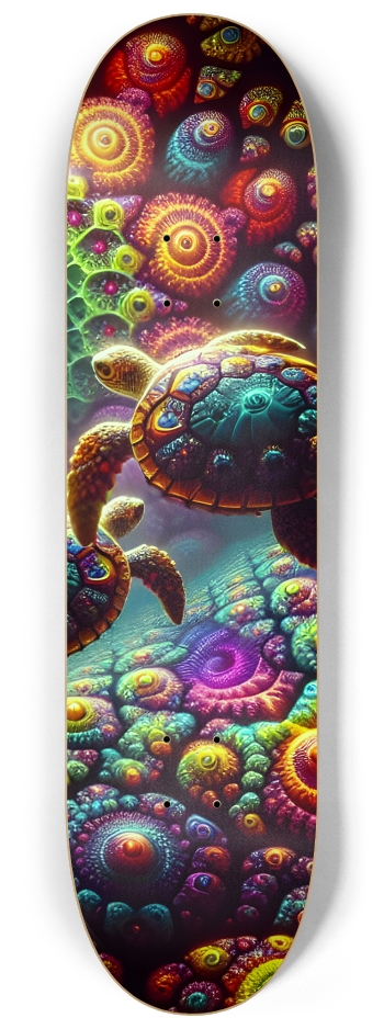 Fractal Sea Turtle Tile 0010 8K #3