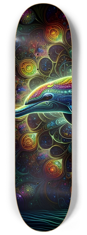 Seamless Fractal Dolphin Tile 0030 8K #1
