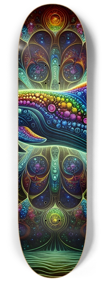Seamless Fractal Dolphin Tile 0030 8K #2