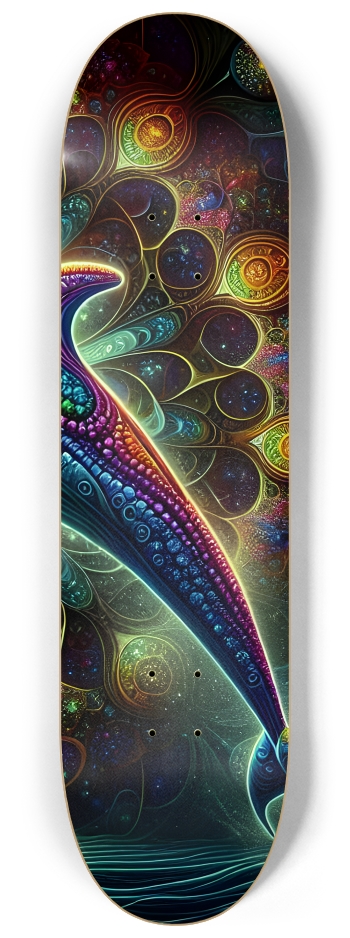 Seamless Fractal Dolphin Tile 0030 8K #3