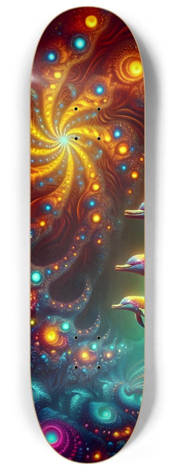 Seamless Fractal Dolphin Tile 0005 8K #1