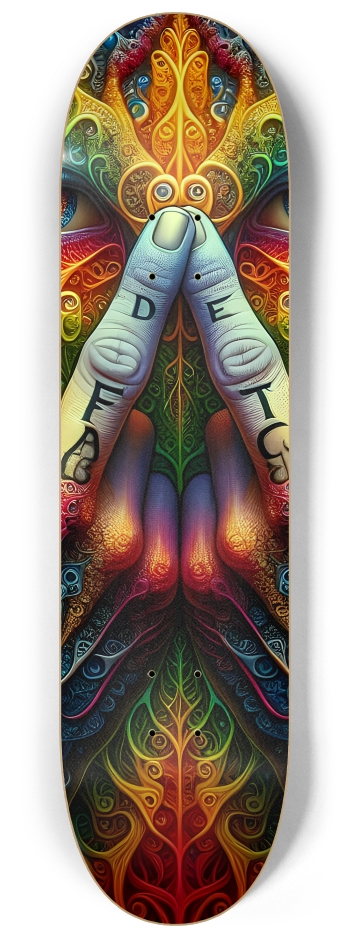 Psychedelic Fractal Flip The Bird 0001 8K #2