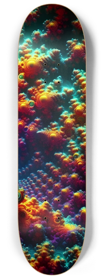 Psychedelic Fractal Vishnu 0006 8K #3 8-1/4 Skateboard Deck