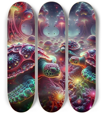 Fractal Sea Turtle Tile 0002 8k