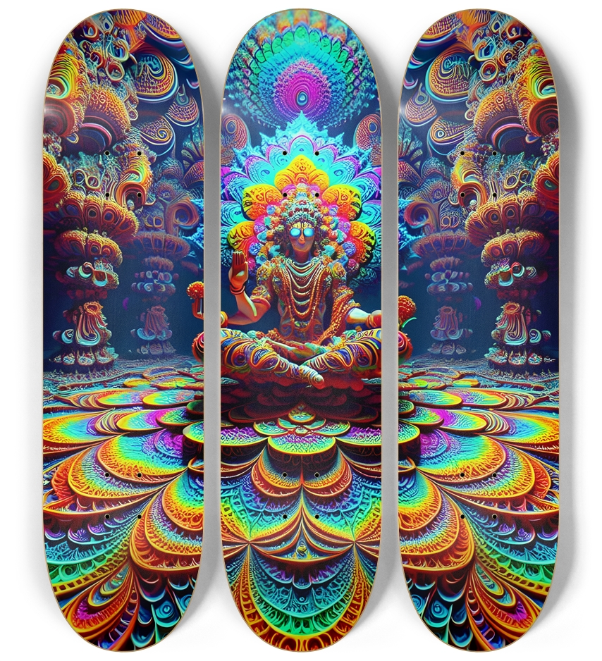Psychedelic Fractal Vishnu 0002 8K