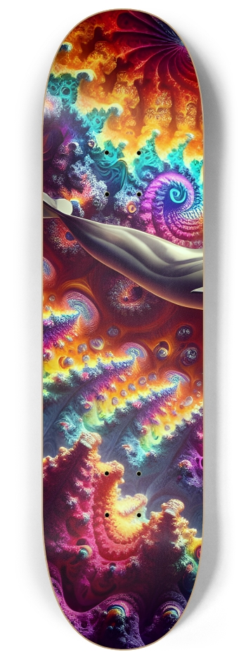 Seamless Fractal Dolphin Tile 0028 8K #1