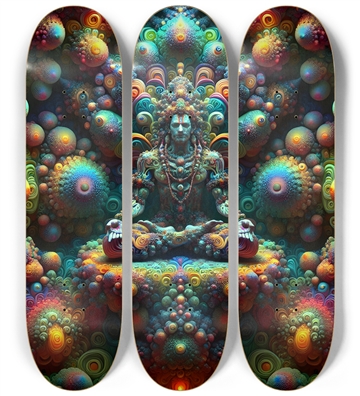 Psychedelic Fractal Vishnu 0001 8K