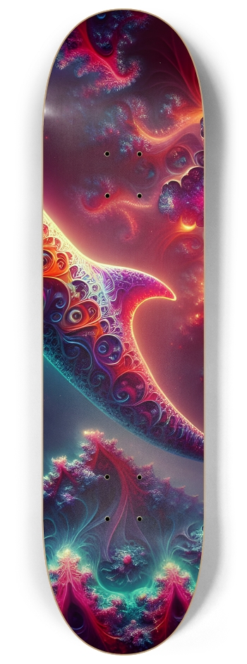 Seamless Fractal Dolphin Tile 0025 8K #2