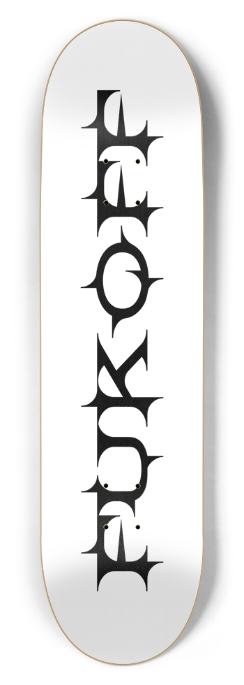 WHITE FUKOFF DECK