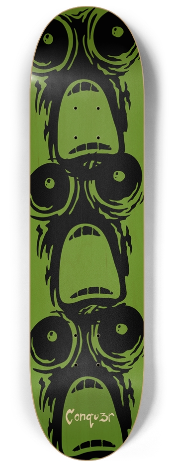 Conqu3r - Big Green 8-1/4 Skateboard Deck