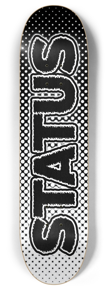 Black & White 8 Inch Skateboard Deck