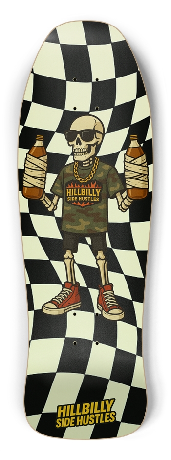 GLOW IN THE DARK - 40 HANDS- HILLBILLY SIDE HUSTLES Skateboard