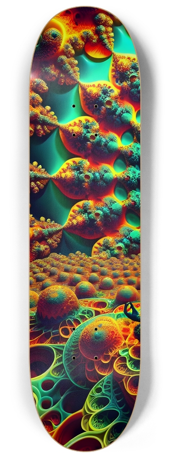 Psychedelic Fractal Zen Meditation 0013 8K #1 8-1/4 Skateboard Deck