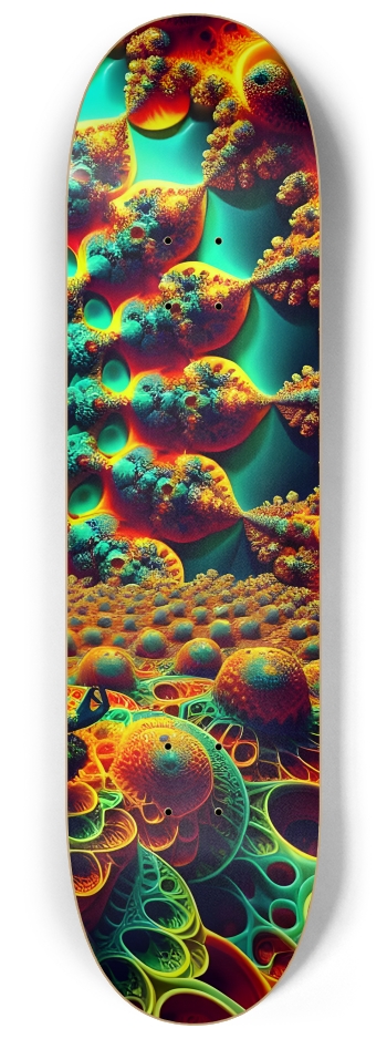 Psychedelic Fractal Zen Meditation 0013 8K #3 8-1/4 Skateboard Deck