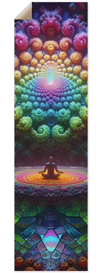 Griptape Psychedelic Fractal Zen Meditation 0003 8K 9 x 33 Inch Griptape